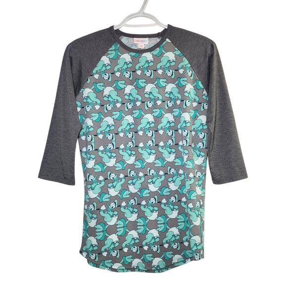 LuLaRoe LLR Disney Collection Donald Duck 3/4 Sleeve Randy Baseball Tee Women XS - Picture 1 of 8